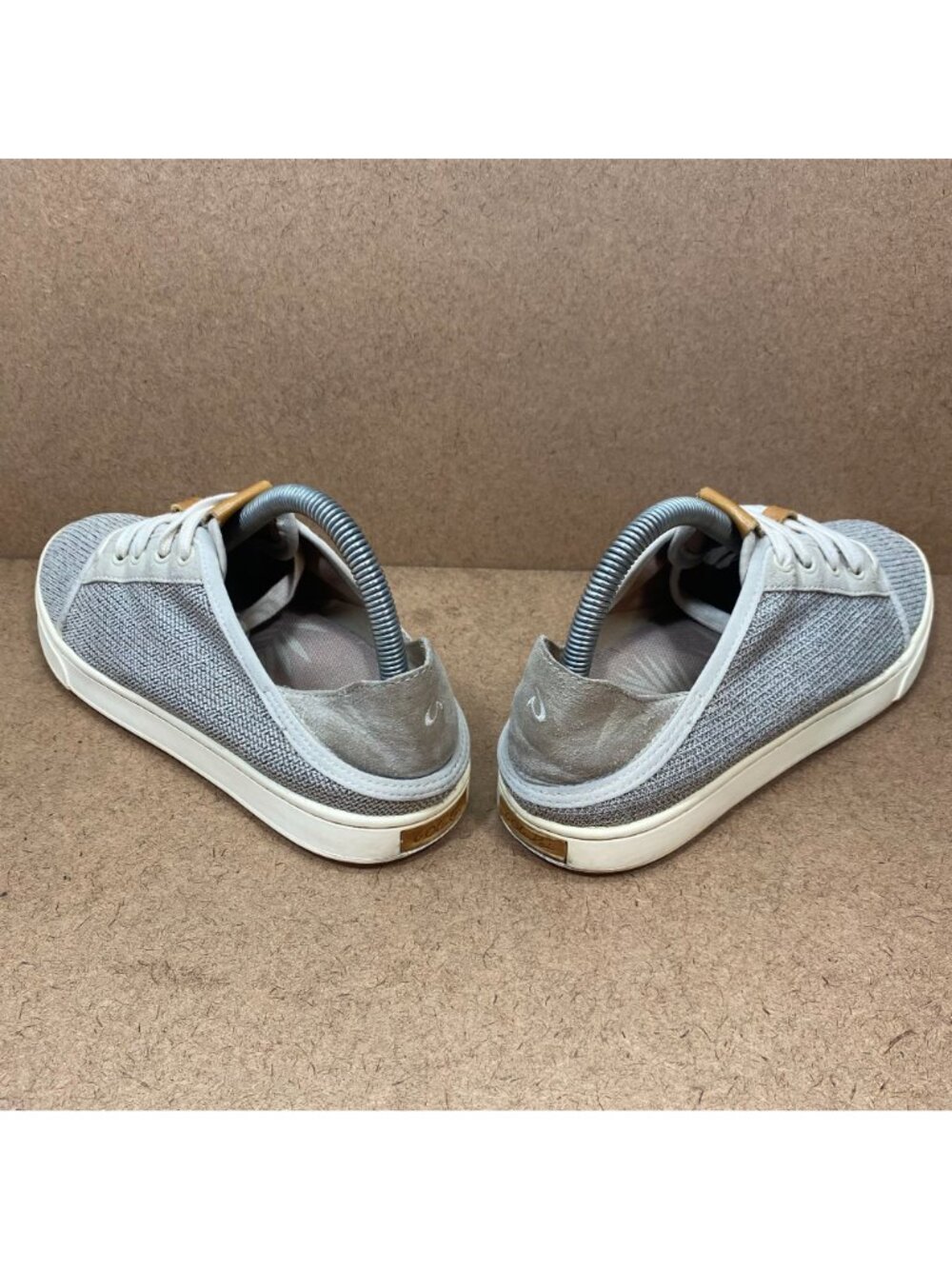OluKai Womens Pehuea Li Casual Sneakers Size 9 Gray Rubber Sole Textile Upper - Picture 7 of 8